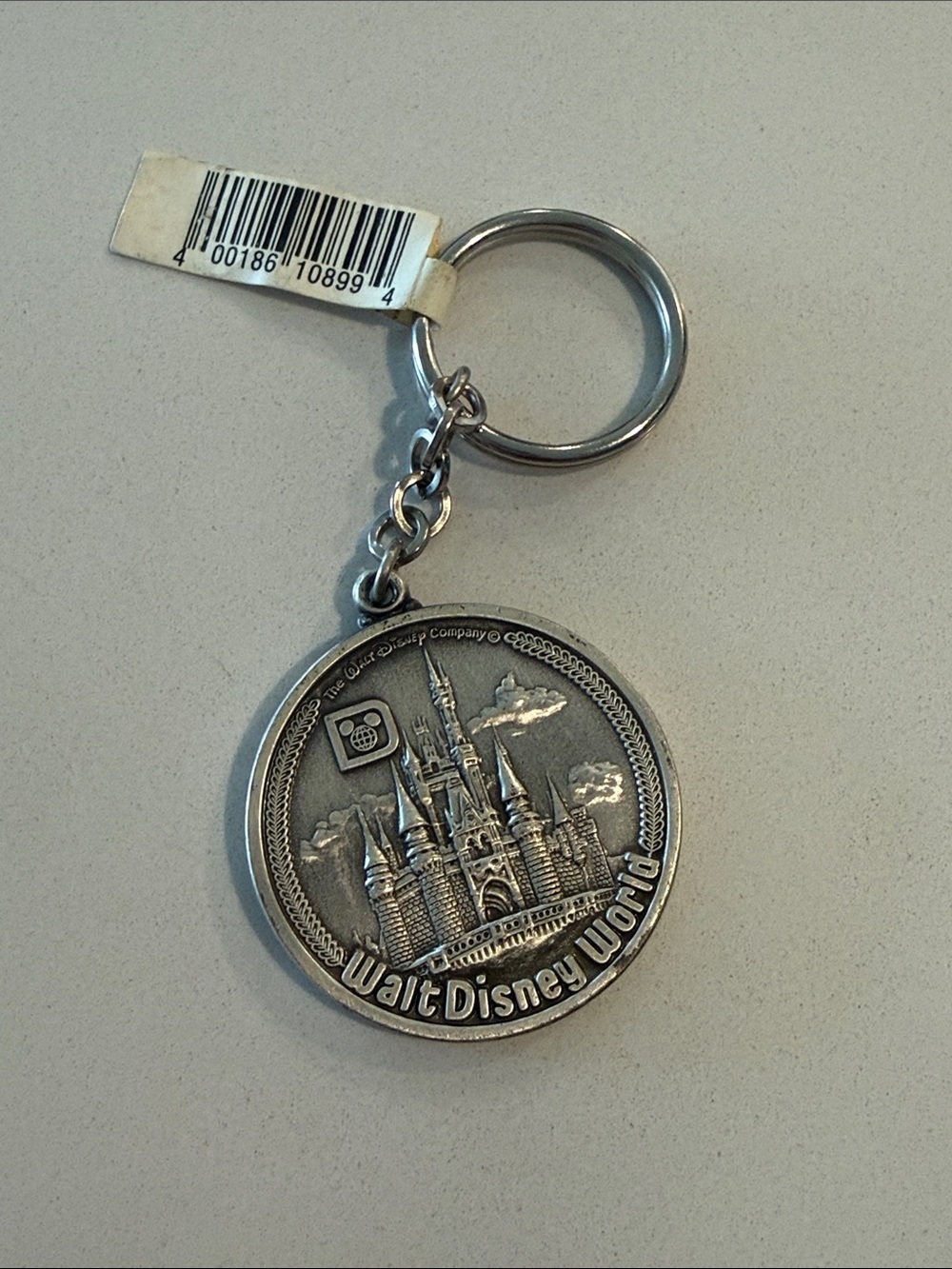 Disney Pewter-Tone Walt Disney World Castle Key Ring